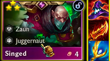 Run, Singed, RUN! ⭐⭐⭐ ft. 7 Zaun | TFT SET 16