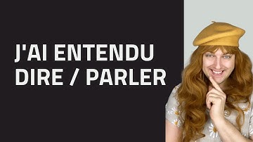 ⭐️ Say it in French: I HEARD THAT... 🗣 - Learn French better than Emily - #parolerie