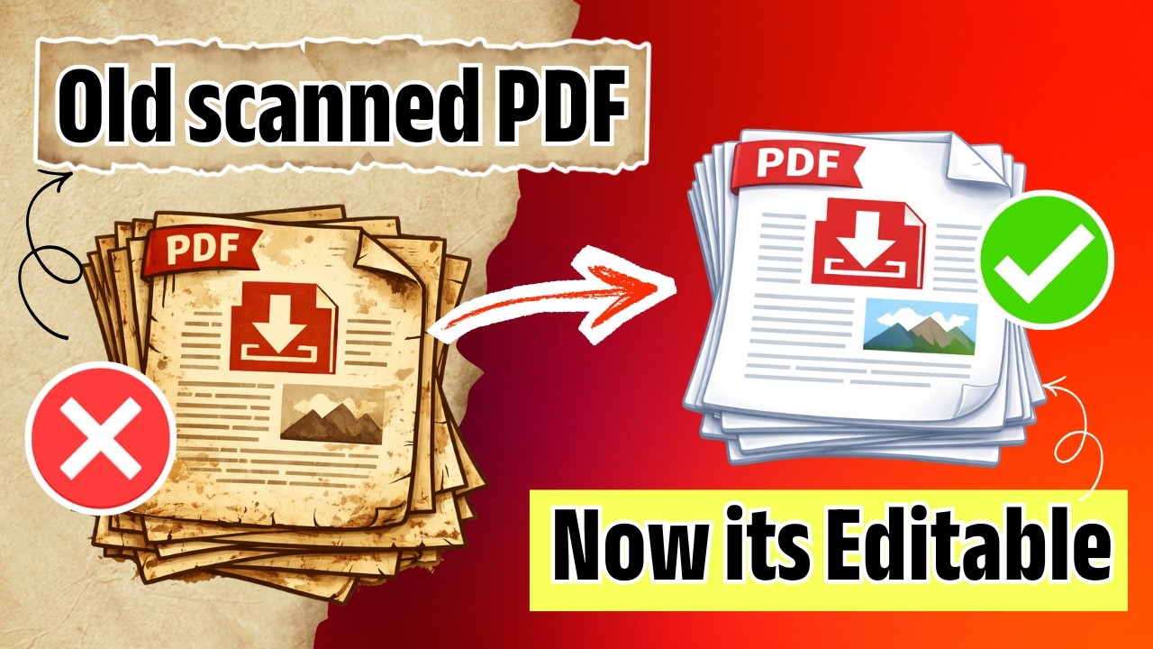 How to Edit Old Scanned PDF Document on Windows PC ( Offline PDF OCR ...
