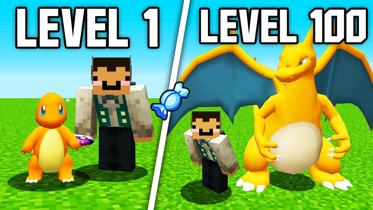 I Trained Pokemon From LEVEL 1 TO LEVEL 100 In Minecraft Pixelmon...