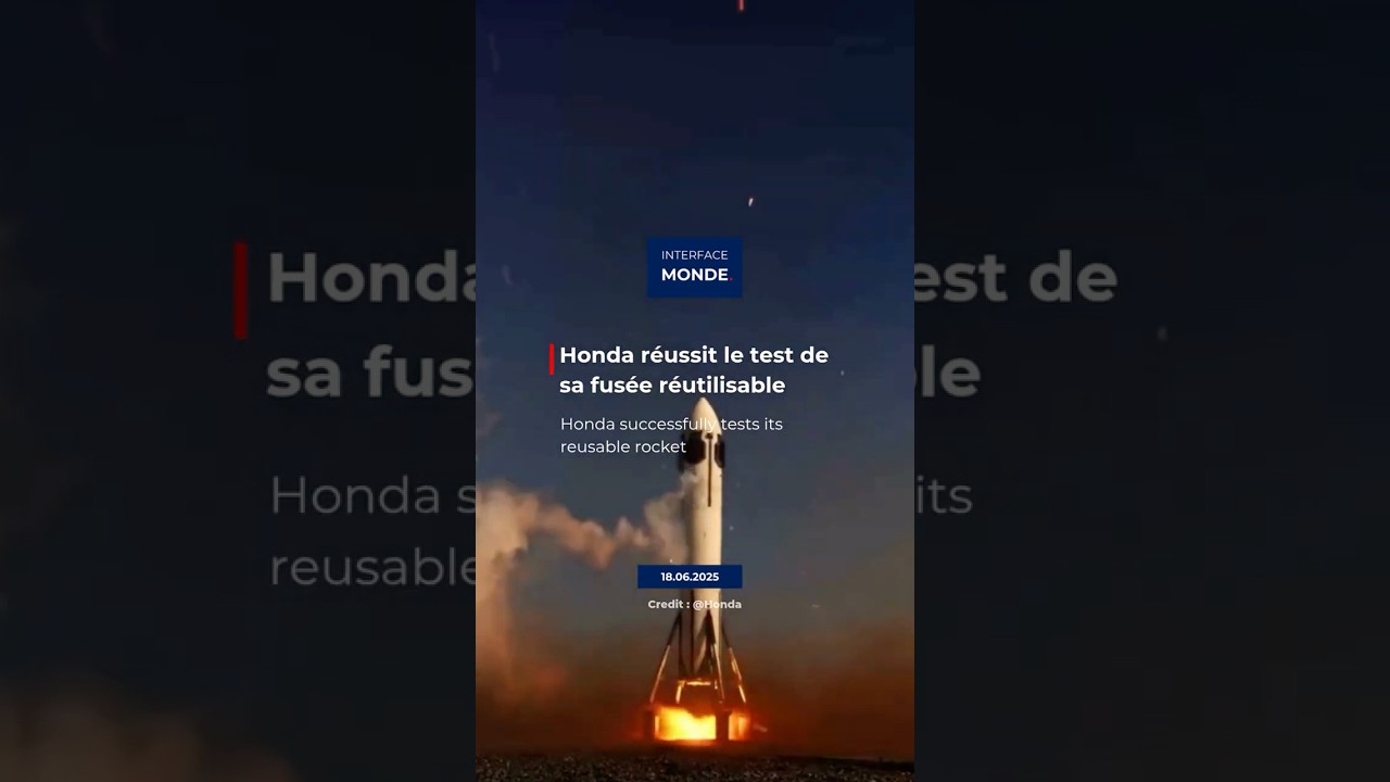 Honda réussit le test de sa fusée réutilisable