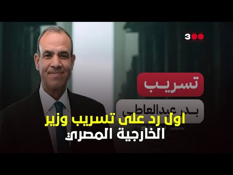اول رد رسمي على تســ ريب وزير الخارجية المصري بدر عبدالعاطي مع السفير المصري في هولندا