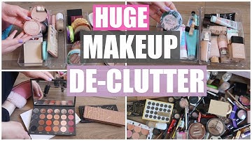 GETTING RID OF MOST OF MY MAKEUP! Giant Makeup De Clutter | March 2023