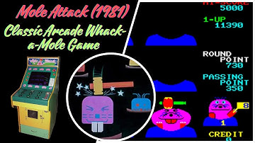 Mole Attack (1981) – Classic Arcade Whack-a-Mole Game