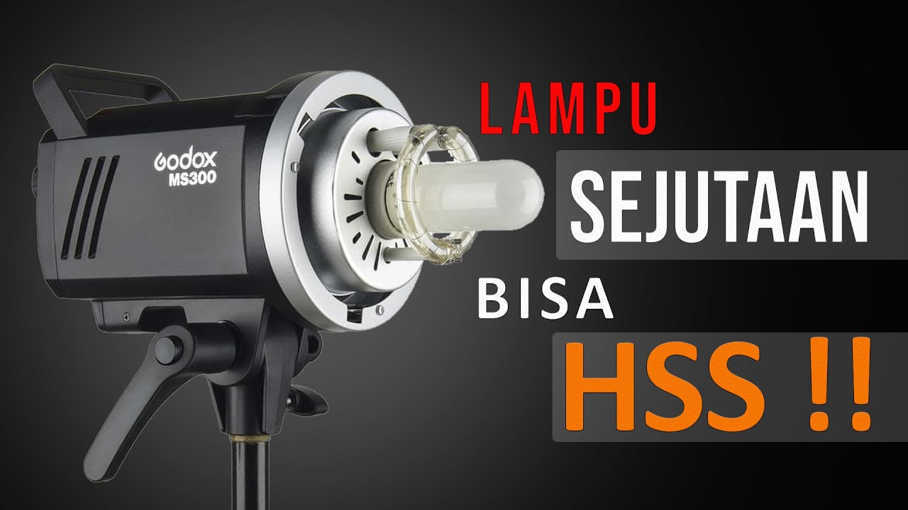 GODOX MS300 | LAMPU SEJUTAAN BISA HSS !!