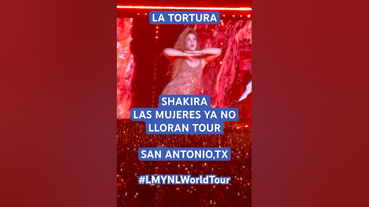 Shakira cantando La Tortura 🎤 💃🏽 en Alamodome 😃 #lmynlworldtour #shakira