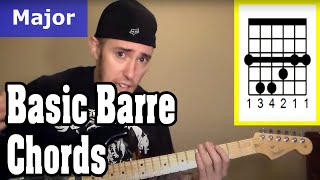 4 Basic (Yet VERY Important) Major and Minor Barre Chords