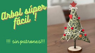 Idea para decorar en Navidad con solo un cuadrado de tela y sin patrones. Tutorial gratuito 199