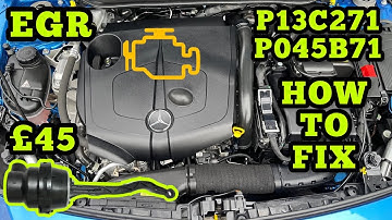 Mercedes P13C271 P045B71 Exhaust Flap Blocked | EGR Position Low Pressure Malfunction | HOW TO FIX