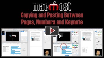 Copying and Pasting Between Pages, Numbers and Keynote (MacMost #1797)