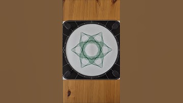 💚The Green Geometry of Calm💚#spirograph #mathart #symmetry #arte #relaxing #geometry #shorts