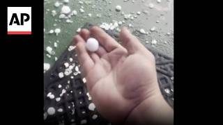 Golf ball-sized hail pummels parts of Arizona in a rare storm