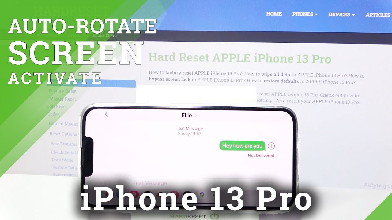 How To Enable Auto Rotation On IPhone 13 Pro Rotate Screen