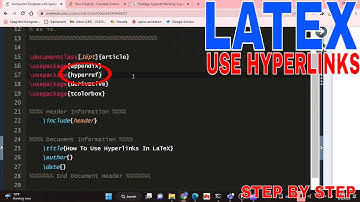 ✅  How To Use Hyperlinks In LaTeX 🔴
