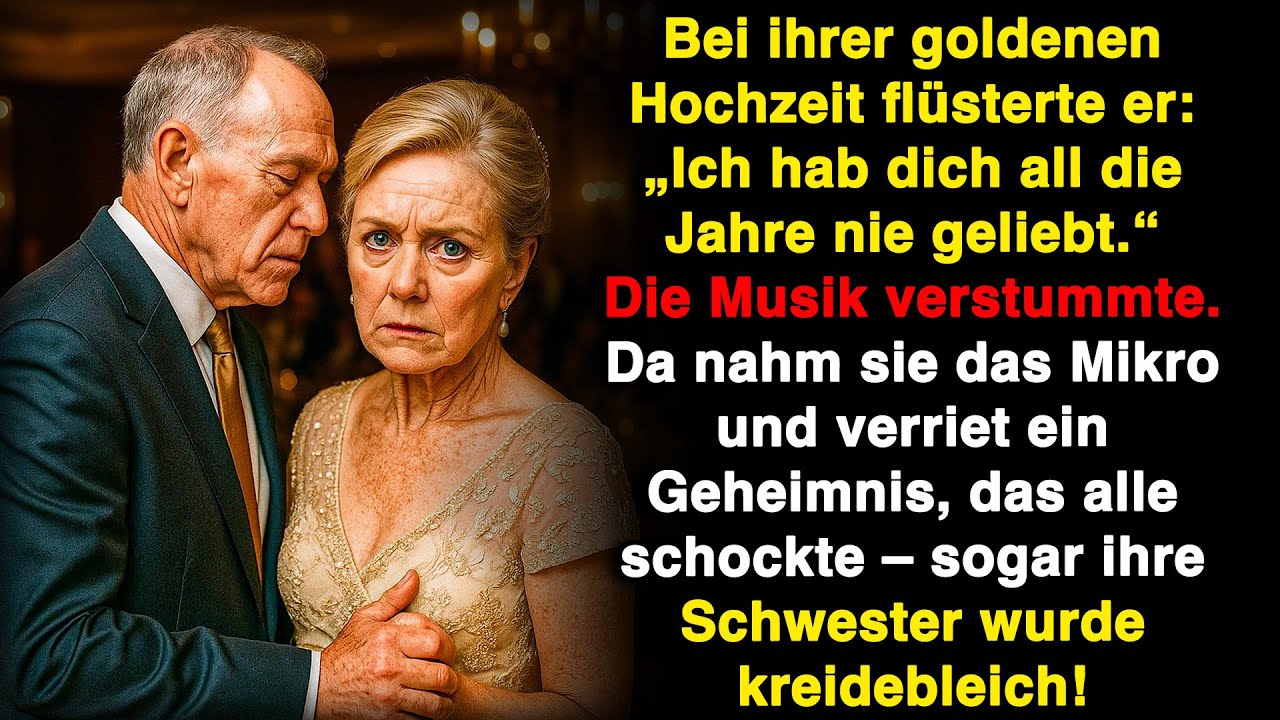 Bei der goldenen Hochzeit sagte er: „Ich hab dich nie geliebt!“ Sie antwortete – und alle schwiegen!