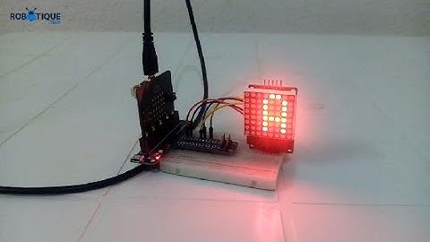 Display a character on the MAX7219 display with Microbit