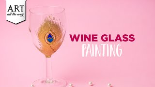 Painted Wine Glasses DIY - Crafty Chica