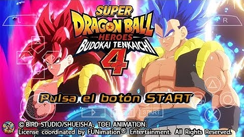 New DBZ TTT Mod Super Dragon Ball Heroes Budokai Tenkaichi 4 ISO V10 PPSSPP