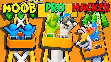 Runner Coaster ❌ NOOB vs PRO vs HACKER 🔥 Ultimate Challenge | Max Level Gameplay Walkthrough ET241