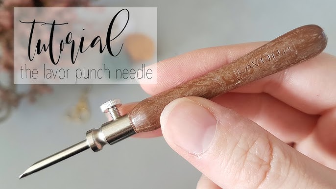 HOW does the ADJUSTABLE PUNCH NEEDLE work. How do the loops