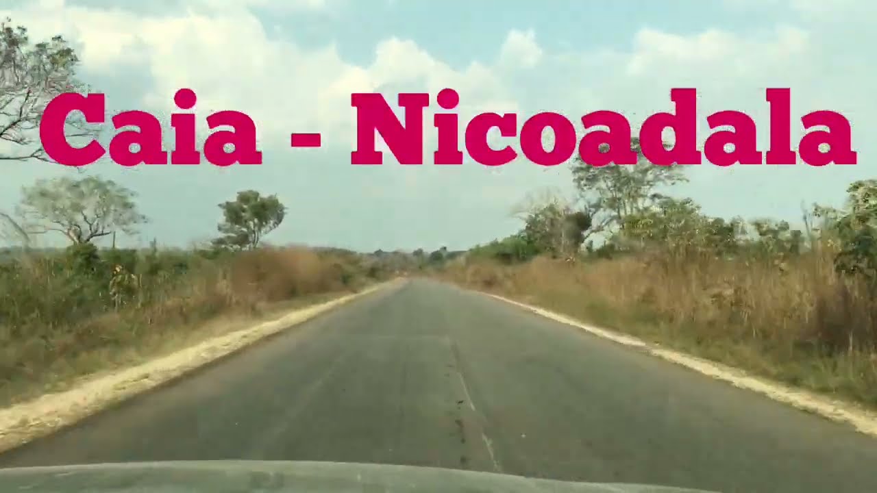N1, Caia - Nicoadala, Zambézia, driving in Mozambique
