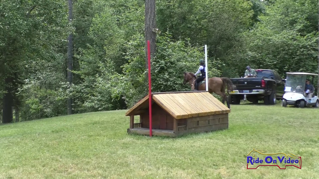 horseshoe bend 241XC Megan Haddock on Fire Walk With Me Novice Rider Cross Country Aspen Farms June 2019