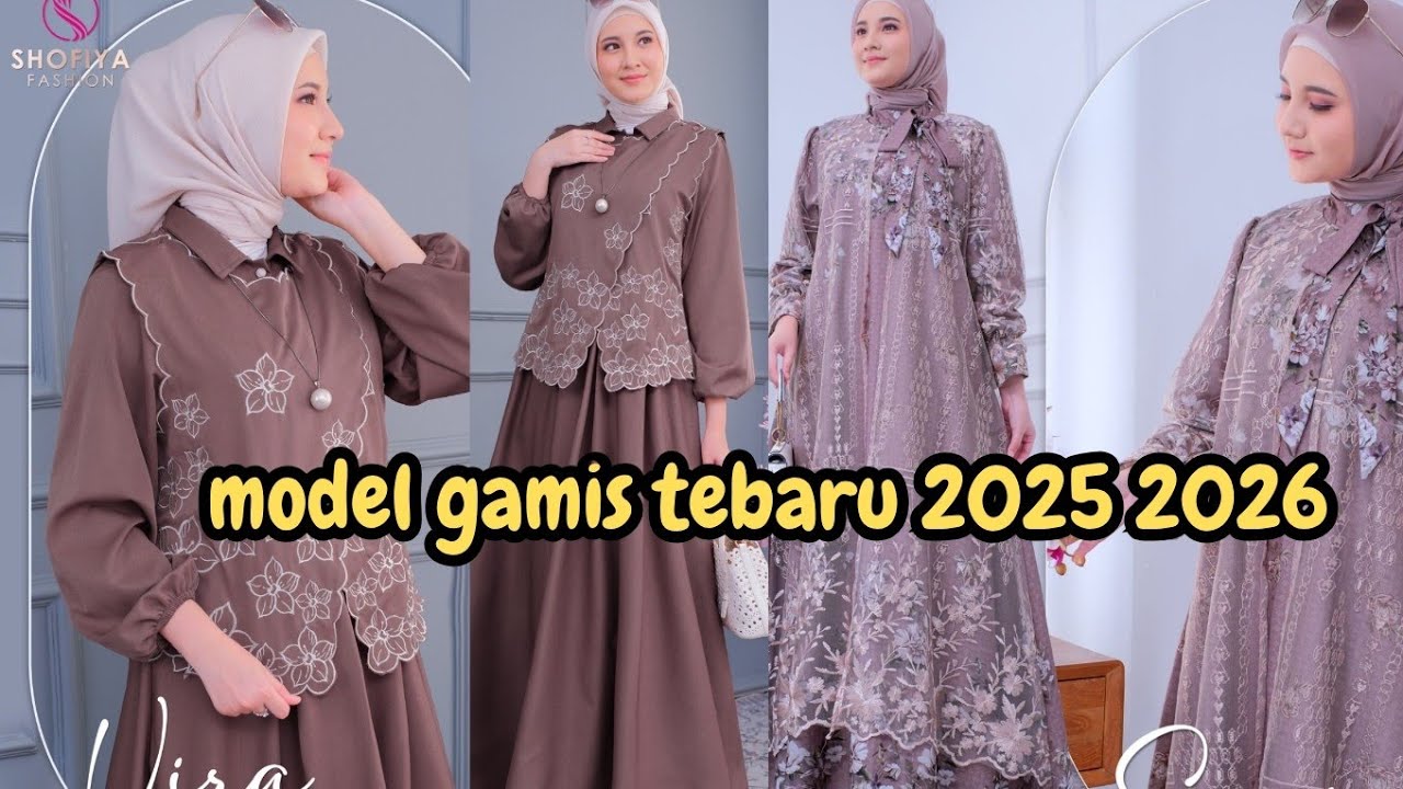 60+ Model Gamis Terbaru Simple Elegan 2025 2026