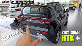 2021 New Logo kia Sonet HTK plus Review - ₹8.56 Lakh | Showroom Experience in lockdown