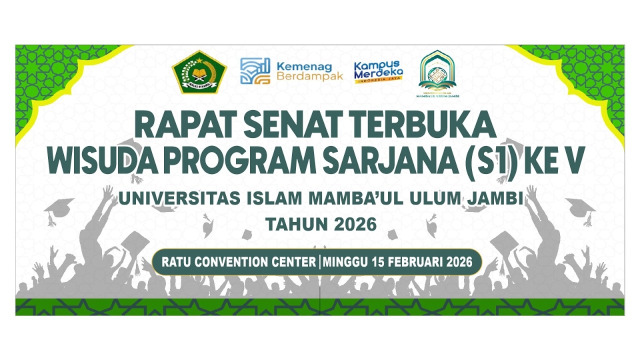 Wisuda Progam Sarjana  (S1) Ke-V Universitas Islam Mambaul