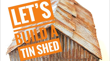 How to make corrugated card look like rusty tin