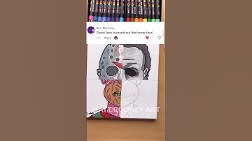 Homer Simpson 🎃4 Scary Styles🎃 Part 4 #posca #art #satisfying #asmr