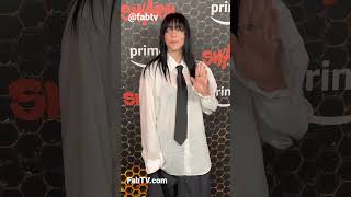Billie Eilish arrives in style at the SWARM premiere in Hollywood. #billieeilish #fabtv #redcarpet