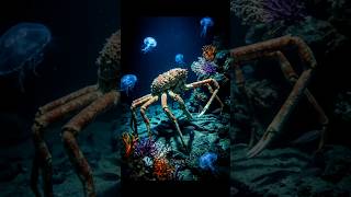 Giant king crab 🦀 under the water #crab #underwater #ocean #naturelovers