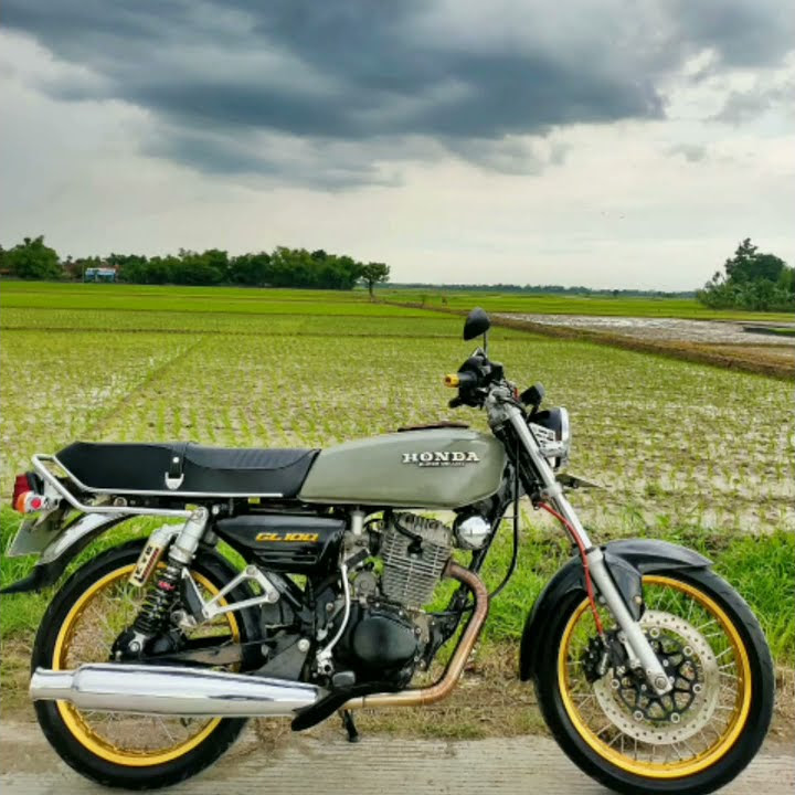 Story wa GL 100 original modifikasi CB GL Pro Max Shock Kayaba