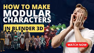 Easiest way to make Modular characters with Blender 3D - Tutorial