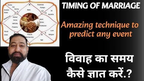 Timing of marriage | Amazing technique to predict any event | Use of char dasha & dara karaka