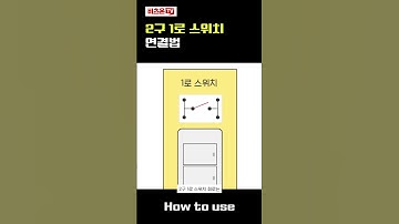 2구 1로 스위치 동작 및 연결(초보주의)