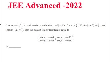 If alpha and beta be real numbers such that | #jeeadvanced2022Papersolution | #jeeadvancedmaths
