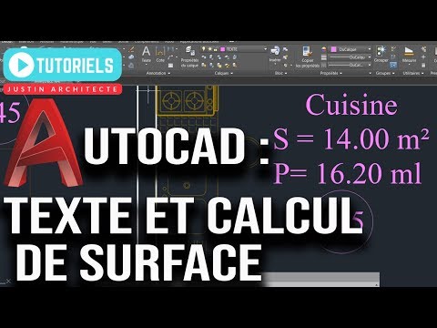 Comment Calculer la surface des pièces dans Autocad rapidement en Français