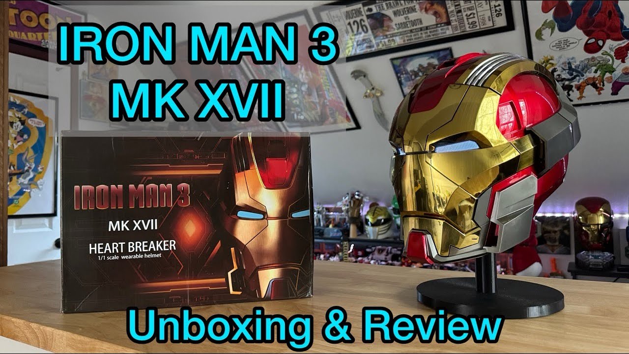 Iron Man 3 MK XVII Heartbreaker Helmet Review - Iron man