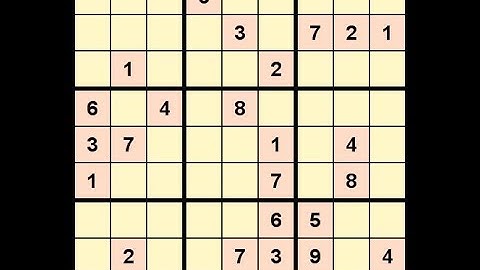 New York Times - Hard Sudoku September 16, 2018 - Pointing Pairs