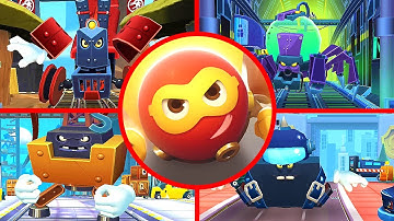 Red Ball Super Run - All Bosses (Boss Fight)