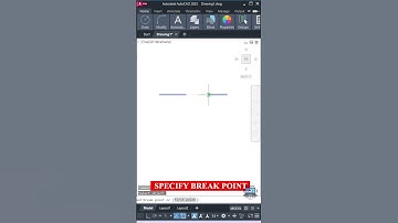 Break a Line in One Click – Use BREAKATPOINT instead of BREAK #autocad #cadtips  #cadtutorial