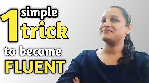 1 Simple Trick to Become Fluent in English - the JAM Technique - How to Be a Confident Speaker