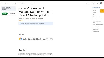 Qwiklabs | Store, Process, and Manage Data on Google Cloud: Challenge Lab [ARC100]