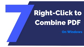 right click to combine pdfs on windows | pdfelement 7