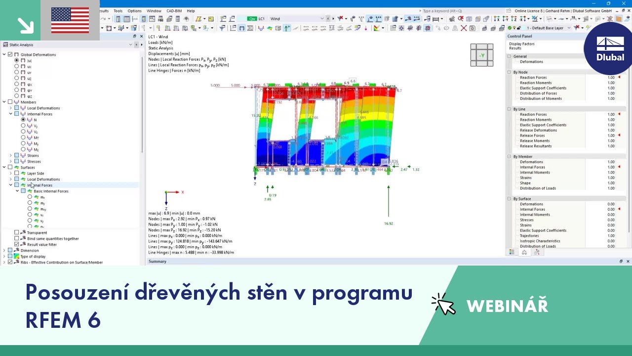 [EN] Webinář | Posouzení dřevěných stěn v programu RFEM 6 - YouTube