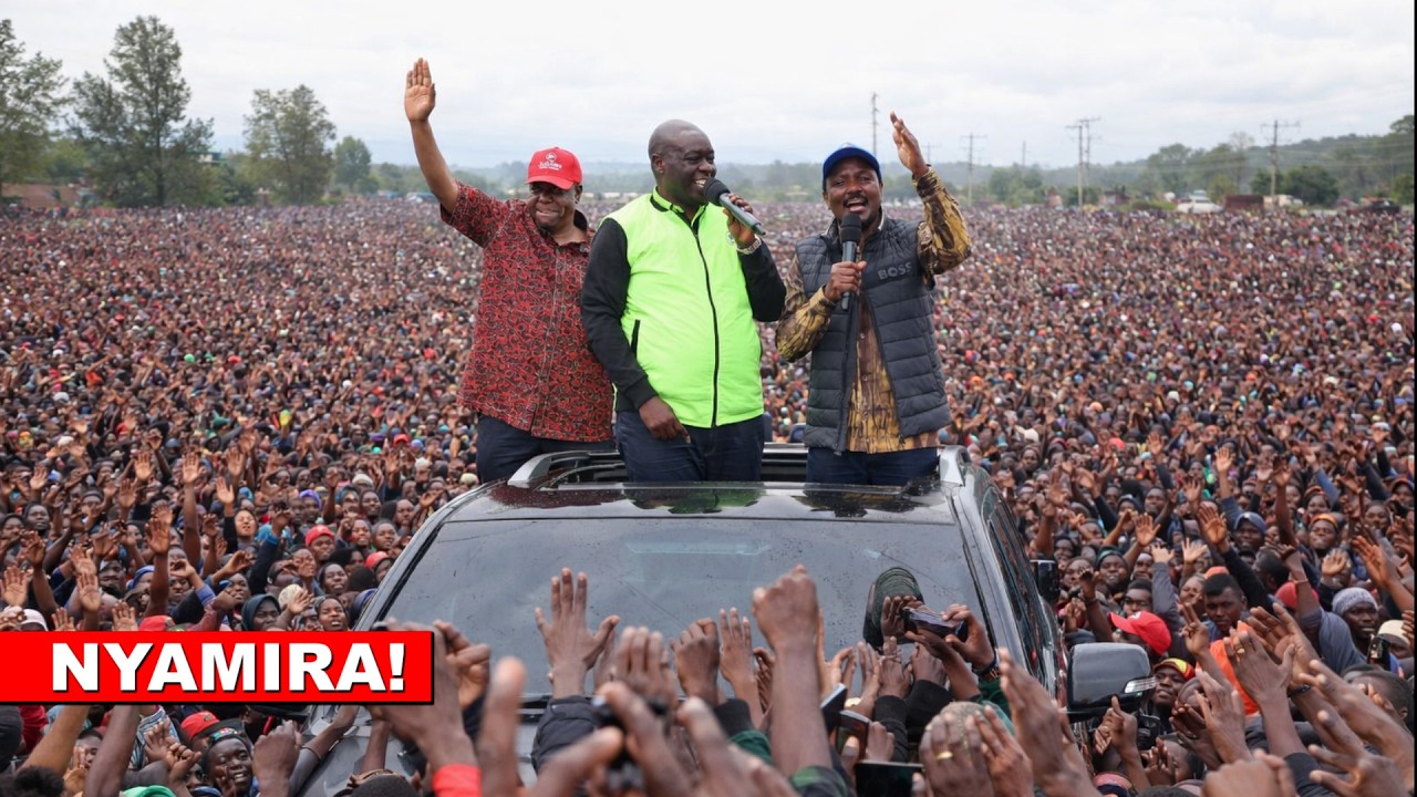 Gachagua, Kalonzo and other united opposition Mega Rally in Nyamira to popularise Wantam slogan!🔥