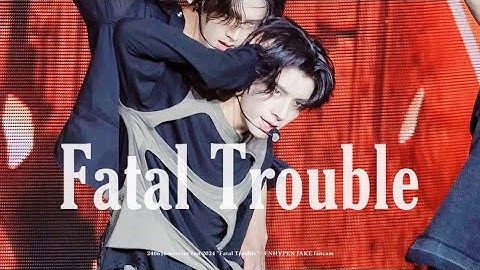 4K 240616 weverse con 2024 “Fatal Trouble” - ENHYPEN JAKE fancam