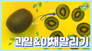 [과일&야채 말리기] 키위 압화 만들기 !